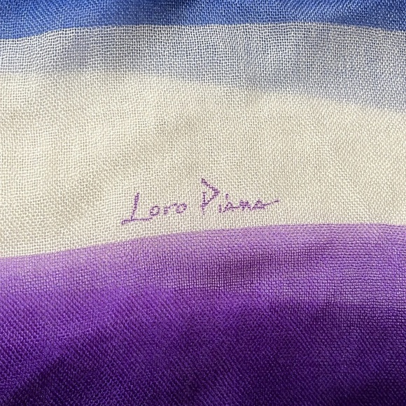 LORO PIANA  MULTI COLORED SCARF - Picture 5 of 13